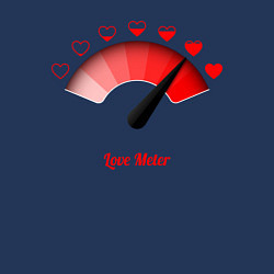 Свитшот хлопковый мужской Love meter, цвет: тёмно-синий — фото 2