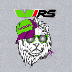Свитшот хлопковый мужской Skoda RS Шкода РС Z, цвет: меланж — фото 2