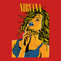Свитшот хлопковый мужской NIRVANA, цвет: красный — фото 2