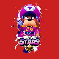 Свитшот хлопковый мужской Brawl Stars - Colonel Ruffs, цвет: красный — фото 2