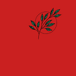 Свитшот хлопковый мужской Leaves, цвет: красный — фото 2