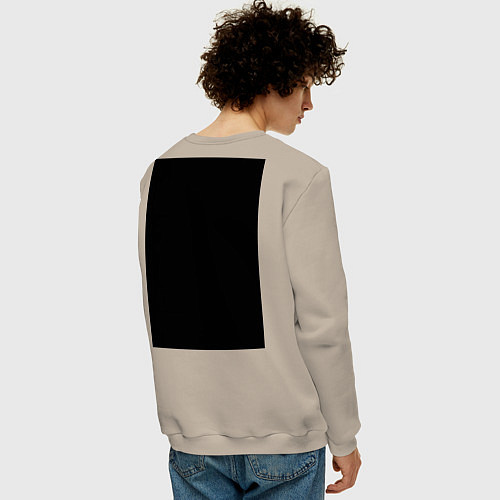 Мужской свитшот Лучший папа / Миндальный – фото 4