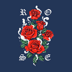 Свитшот хлопковый мужской РОЗЫ ROSES SMOKE, цвет: тёмно-синий — фото 2