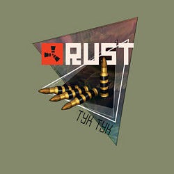 Свитшот хлопковый мужской Rust Стучим в дверь соседу Раст, цвет: авокадо — фото 2