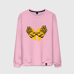 Свитшот хлопковый мужской Wu-Tang Forever, цвет: светло-розовый