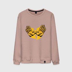 Свитшот хлопковый мужской Wu-Tang Forever, цвет: пыльно-розовый