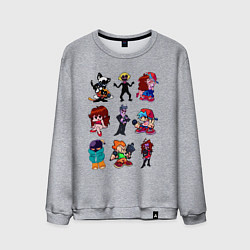 Свитшот хлопковый мужской FRIDAY NIGHT FUNKIN, цвет: меланж
