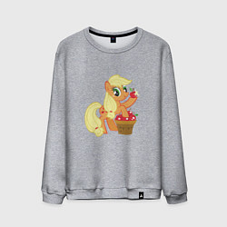 Свитшот хлопковый мужской Applejack, цвет: меланж