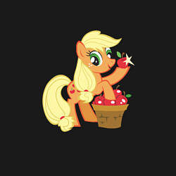 Свитшот хлопковый мужской Applejack, цвет: черный — фото 2