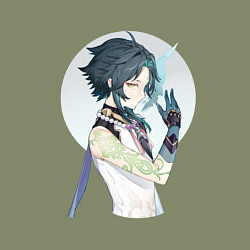 Свитшот хлопковый мужской Сяо, цвет: авокадо — фото 2