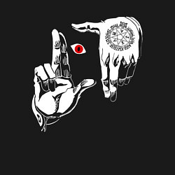 Свитшот хлопковый мужской Алукард, Хеллсинг, цвет: черный — фото 2