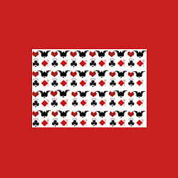 Свитшот хлопковый мужской Карточные масти, цвет: красный — фото 2