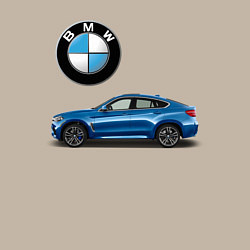 Свитшот хлопковый мужской BMW X6, цвет: миндальный — фото 2