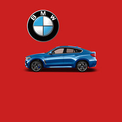 Свитшот хлопковый мужской BMW X6, цвет: красный — фото 2