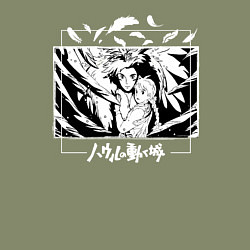 Свитшот хлопковый мужской Ходячий замок, цвет: авокадо — фото 2