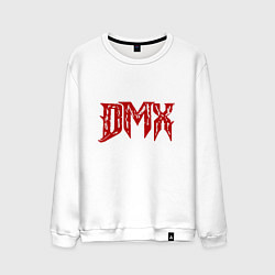 Свитшот хлопковый мужской DMX - Red & White, цвет: белый