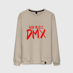 Свитшот хлопковый мужской God Bless DMX, цвет: миндальный