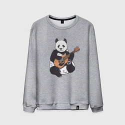 Мужской свитшот Панда гитарист Panda Guitar