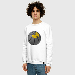 Свитшот хлопковый мужской Wu-Tang Basketball, цвет: белый — фото 2