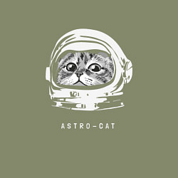 Свитшот хлопковый мужской Astro-cat, цвет: авокадо — фото 2