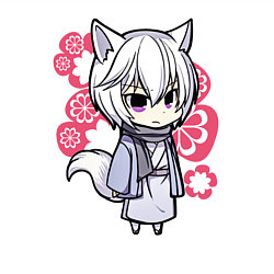 Свитшот хлопковый мужской Chibi Tomoe, цвет: белый — фото 2