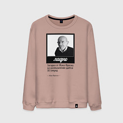 Свитшот хлопковый мужской Ладно Жак Фреско, цвет: пыльно-розовый