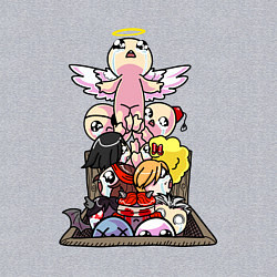Свитшот хлопковый мужской THE BINDING OF ISAAC, цвет: меланж — фото 2