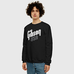 Свитшот хлопковый мужской GIBSON USA, цвет: черный — фото 2