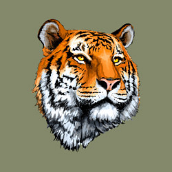 Свитшот хлопковый мужской Тигр, цвет: авокадо — фото 2