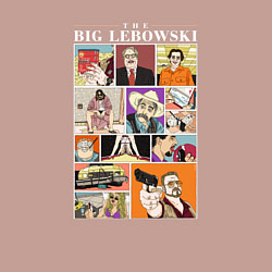 Свитшот хлопковый мужской The Big Lebowski comics, цвет: пыльно-розовый — фото 2