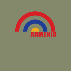 Свитшот хлопковый мужской Армения Armenia, цвет: авокадо — фото 2