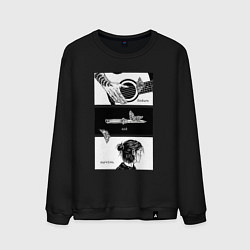 Свитшот хлопковый мужской Endure and survive, цвет: черный
