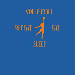 Свитшот хлопковый мужской Volleyball Time, цвет: синий — фото 2