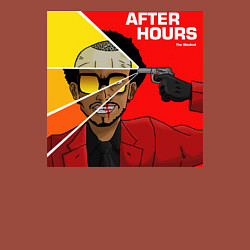 Свитшот хлопковый мужской The Weeknd - After Hours Cover, цвет: кирпичный — фото 2