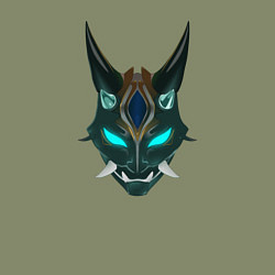 Свитшот хлопковый мужской Genshin Impact - Сяо, цвет: авокадо — фото 2