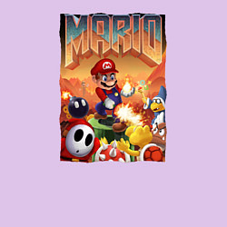 Свитшот хлопковый мужской MARIO DOOM, цвет: лаванда — фото 2