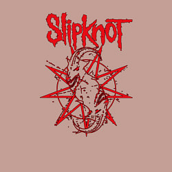 Свитшот хлопковый мужской Slipknot Slip Goats Art, цвет: пыльно-розовый — фото 2