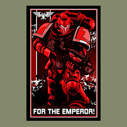 Свитшот хлопковый мужской Постер За Императора! красны, цвет: авокадо — фото 2