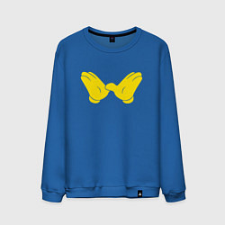 Свитшот хлопковый мужской Wu-Tang Style, цвет: синий