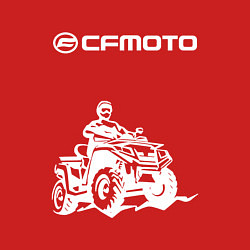 Свитшот хлопковый мужской CFmoto СФ мото КВАДРОЦИКЛ, цвет: красный — фото 2