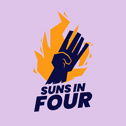 Свитшот хлопковый мужской Suns In Four, цвет: лаванда — фото 2