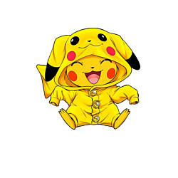 Свитшот хлопковый мужской Милый пикачу, цвет: белый — фото 2