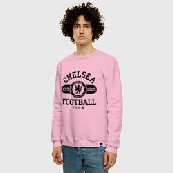 Свитшот хлопковый мужской Chelsea Football Club, цвет: светло-розовый — фото 2
