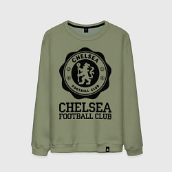 Свитшот хлопковый мужской Chelsea FC: Emblem, цвет: авокадо