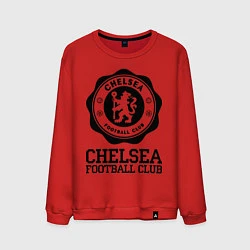 Свитшот хлопковый мужской Chelsea FC: Emblem, цвет: красный