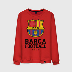Свитшот хлопковый мужской Barcelona Football Club, цвет: красный