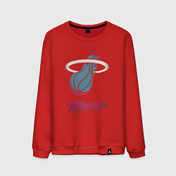 Свитшот хлопковый мужской Miami Heat, цвет: красный