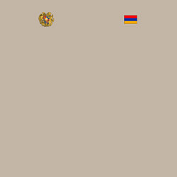 Свитшот хлопковый мужской Армения Символика, цвет: миндальный — фото 2