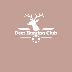 Свитшот хлопковый мужской Клуб охотников на оленей, цвет: пыльно-розовый — фото 2