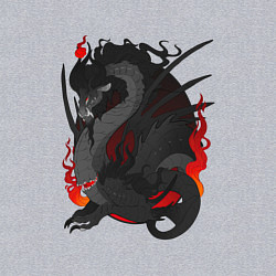 Свитшот хлопковый мужской Голод, цвет: меланж — фото 2